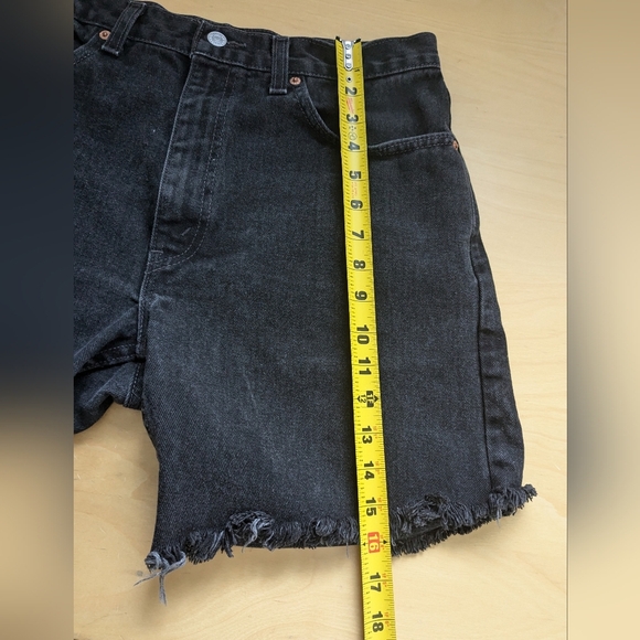 Levi's Black Jean Shorts - Picture 9 of 10